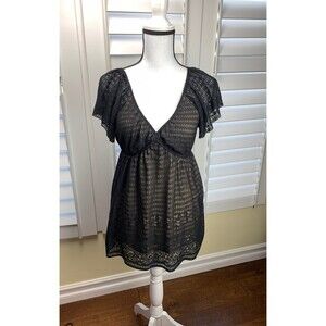 MAX STUDIO Blouse With Ruffled Sleeves - Size M (A122)